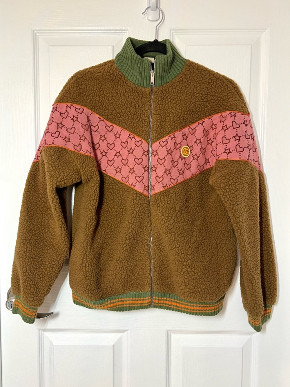 Gucci Kids Brown Sherpa Jacket 12